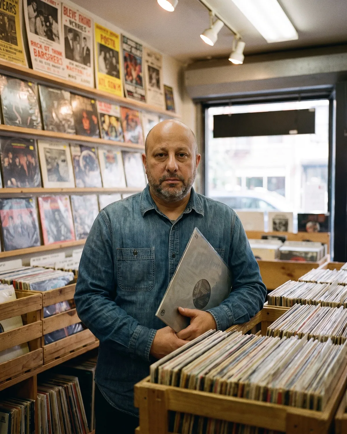SINAPI digging for records in a record store